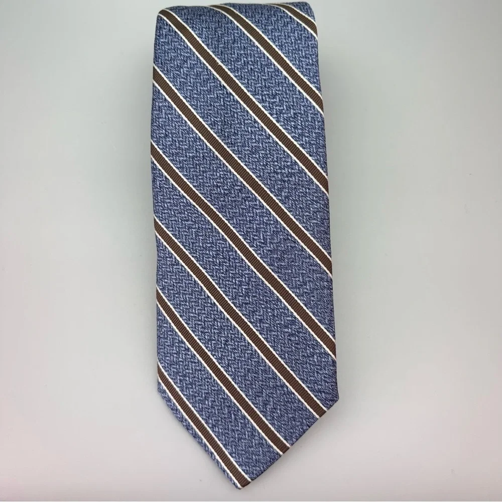 NWT Tom James Executive Collection  100% Silk Striped Necktie